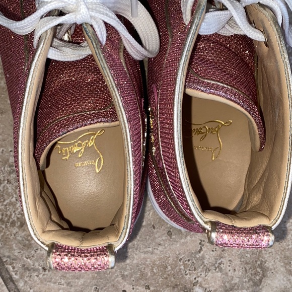 Christian Louboutin Glitter Pink Sneakers - Picture 10 of 16